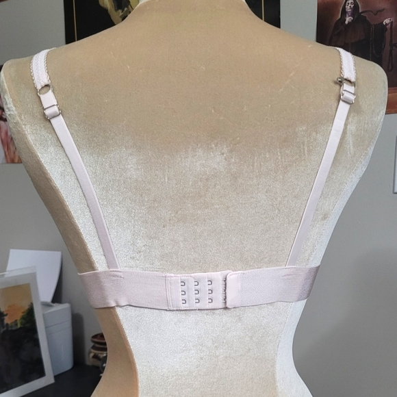 Pink Floral Lace Bralette Convertable Halter Racer Back Large La Vie en Rose - Picture 3 of 6